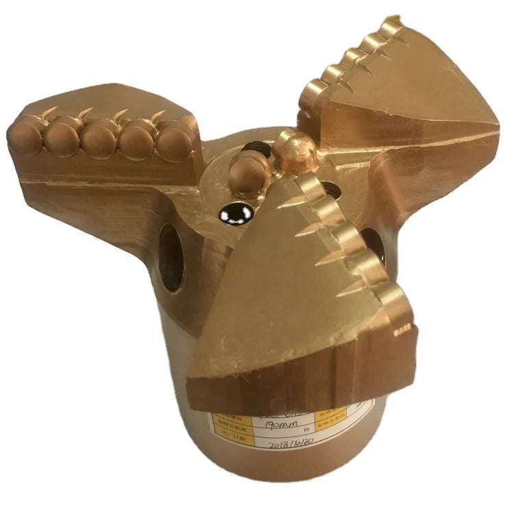 Water Well Drill Bits 5inch 6inch 153mm 94mm 113mm PDC Drill Bit With 3 Blades for Hard Rock Mining