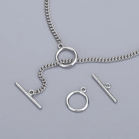 Sterling Silver OT Clasps for DIY Pearl Necklace Bracelet Making