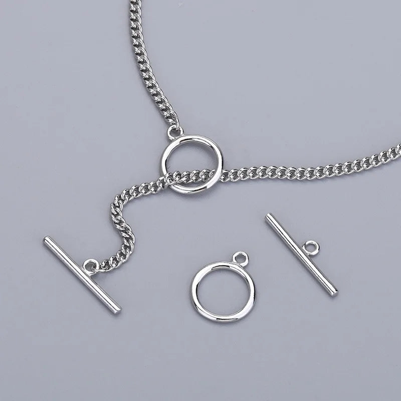 Sterling Silver OT Clasps for DIY Pearl Necklace Bracelet Making