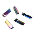 New Color 40mm Zipper End Clip Rainbow Belt Buckle Custom End Tip with Teeth for Wedding