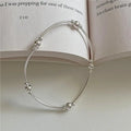 VIANRLA Minimalist Chain Bracelet for Girl Jewelry 925 Sterling Silver Bead Bracelets Dropshipping Free Laser Logo