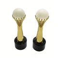 Professional Custom Black Engraved Crystal Tower Football  8 and 9 Ball Trophy Champion Award with Fashion Trend Design