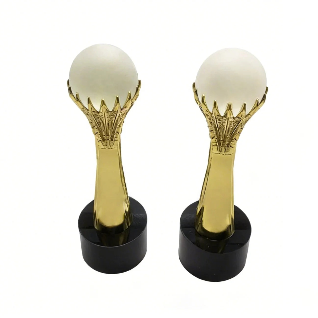 Professional Custom Black Engraved Crystal Tower Football  8 and 9 Ball Trophy Champion Award with Fashion Trend Design