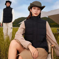 Waistcoat Quilted Jacket Company Uniform Warm Stand Collar Coat Padded Vest Outdoor Custom Logo Vest With Pockets for Women