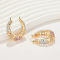 Bijouterie Joyeria Bisuterias Oro Trendy  Women Hoop 18K Gold Plated Wholesale Earrings Women Fashion Jewelry for Women