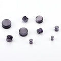 Customized Gemstones and Glass Are Available Grey Cat Eye Double Flare Ear Plug