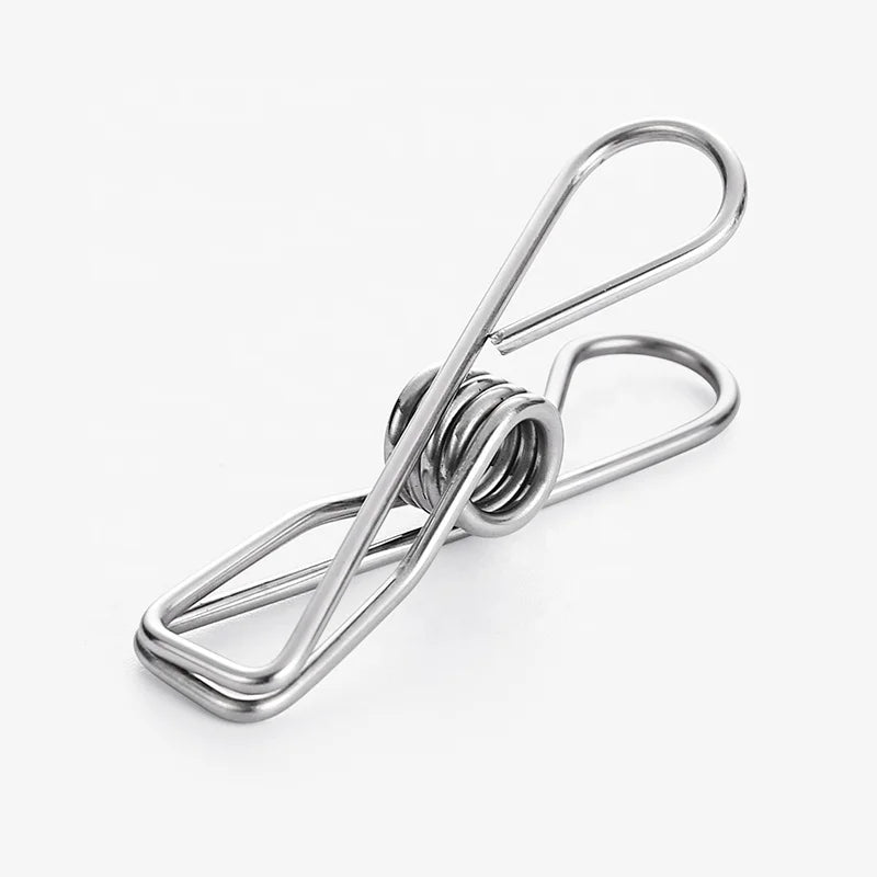 58mm Fashionable Metal Peg 316 Stainless Steel Sunning Clip with Fish Shape Multifunction Clothes PEG for Office