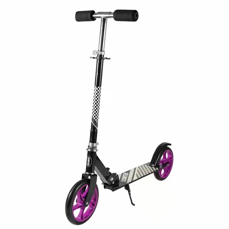 Big 2 Wheels Foldable Adult Kids Kick Foot Scooter 200mm Kick Scooter for Adults