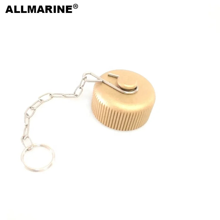 Allmarine M42 X 2 Cast Bronze Smooth Surface Reducing Air Hose Coupling with Cap Pipe Fittings