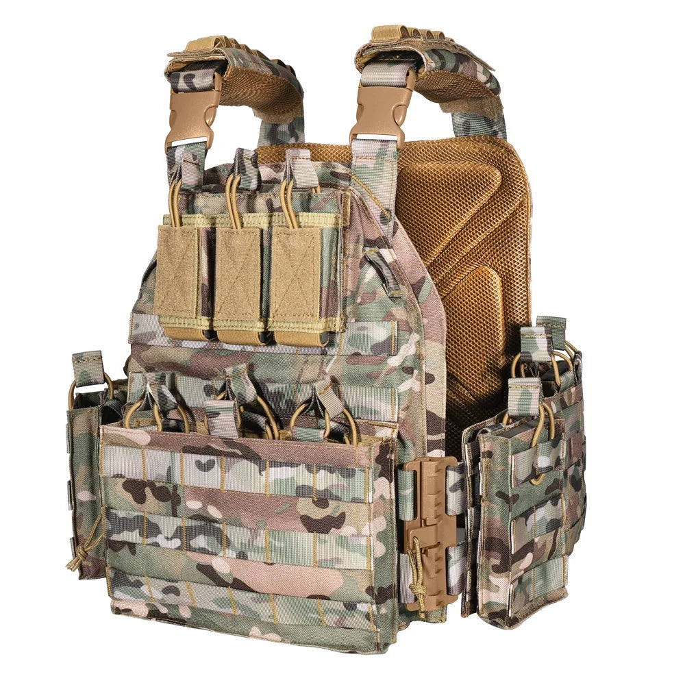 YAKEDA New Available in Stock Chaleco Tactico Green Camouflage Carrier Vest Molle Tactical Vest