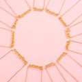 Hot Selling Custom Personalized Gold Plated Stainless Steel Jewelry 12 Zodiac Astrology Horoscope Necklace Women