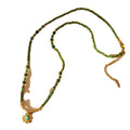 Hot Selling Versatile Stainless Steel Clavicle Gold Plated Link Necklace New Natural Stone Beaded Crystal Pendant Geometric