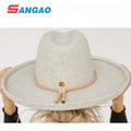 Custom Outdoor Men Winter 100%pure Wool Felt Trilby Fedora Hat  Put Your logo and Wholesale for Women Fedora Hat or Cowboy Hat