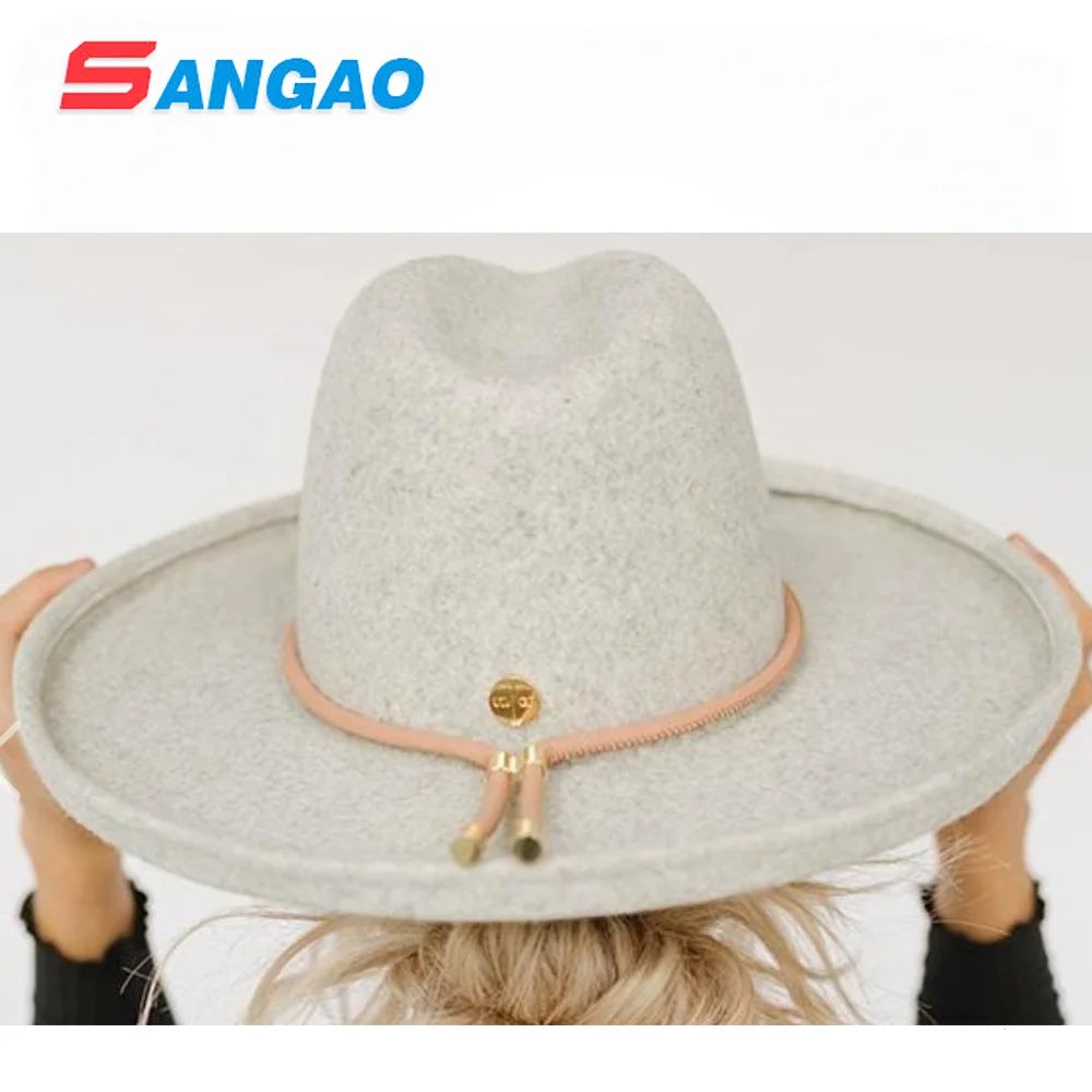 Custom Outdoor Men Winter 100%pure Wool Felt Trilby Fedora Hat  Put Your logo and Wholesale for Women Fedora Hat or Cowboy Hat