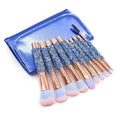 Custom logo Luxury Cosmetic Brushes for Women Made Your Own Brand Packaging with Pu Cosmetic Bag the Gifts for Travelling Party