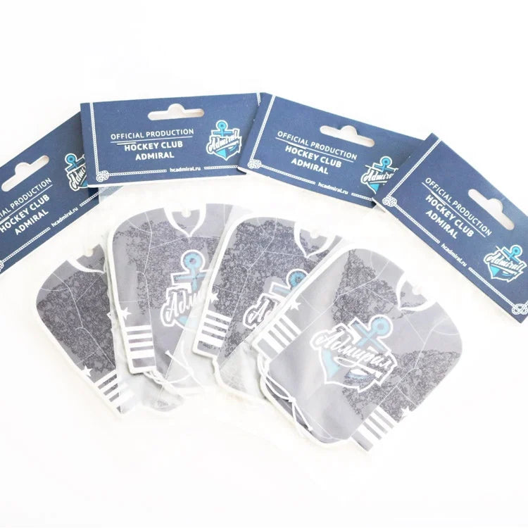 Customized Logo Digital Printing Sublimation Blanks CMYK Color Shape Air Freshener Paper Craft Design Popular Football Club Team