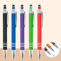 Rubber and Plastic Spray Advertising Button Ballpoint Pen Specially Designed Laser logo Business Metal Touch Screen Pen