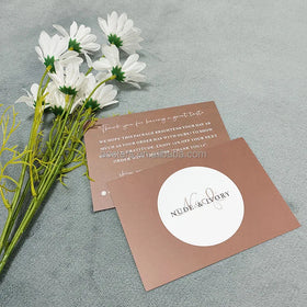 Customized Design Thank You Scratch Card Paper Discount Gift Voucher Card European and American cards with any shape and logo