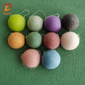 Wholesale 100% Natural Konjac Sponge Half Ball Shape for Face Exfoliating and Deep Pore Cleansing Various Colors