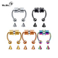 Wholesale Industrial Stain Steel Nose Ring Reusable Alloy Horseshoe Faux Non Piercing Nez Jewelry Magnetic Body Nose Piercings