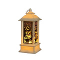 Creative European-Style LED Wind Lamp Candlestick Small Square Lantern for Home Decoration Christmas or Birthday Gift