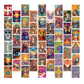 15CM 50PCS Cool Fashional Colorful Vintage Hippie Aesthetic Art Wall Collage Indie Trippy Poster