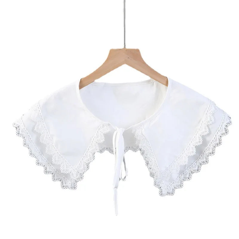 DIY Multifunctional Dress Shirt Decoration White Neck Detachable Embroidered High Quality Clothing Accessories Lace Collar