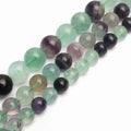 Good Quality Promotional Natural Fluorite Round Beads for Jewelry Making 16MM 1Strand 15.5Inch 1.5MM Hole