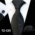 Custom Men Ties and Hanky Set Luxury Red Neckties With Pocket Squares Paisley Tie Pocket Square and Cufflink Set
