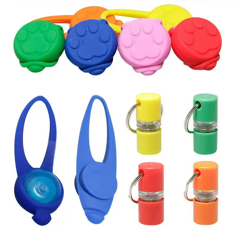 LED Luminous Silicone Pet Pendant Collar Decorative Fixed Pet Supplies Dog Collar
