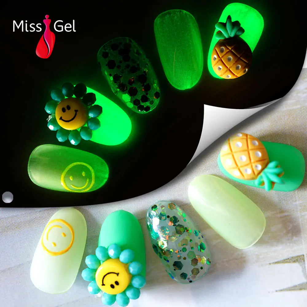 Missgel Luminous Gel Professional Customized Wholesale Glow in the Dark Gel Nails Supplies for Professionals