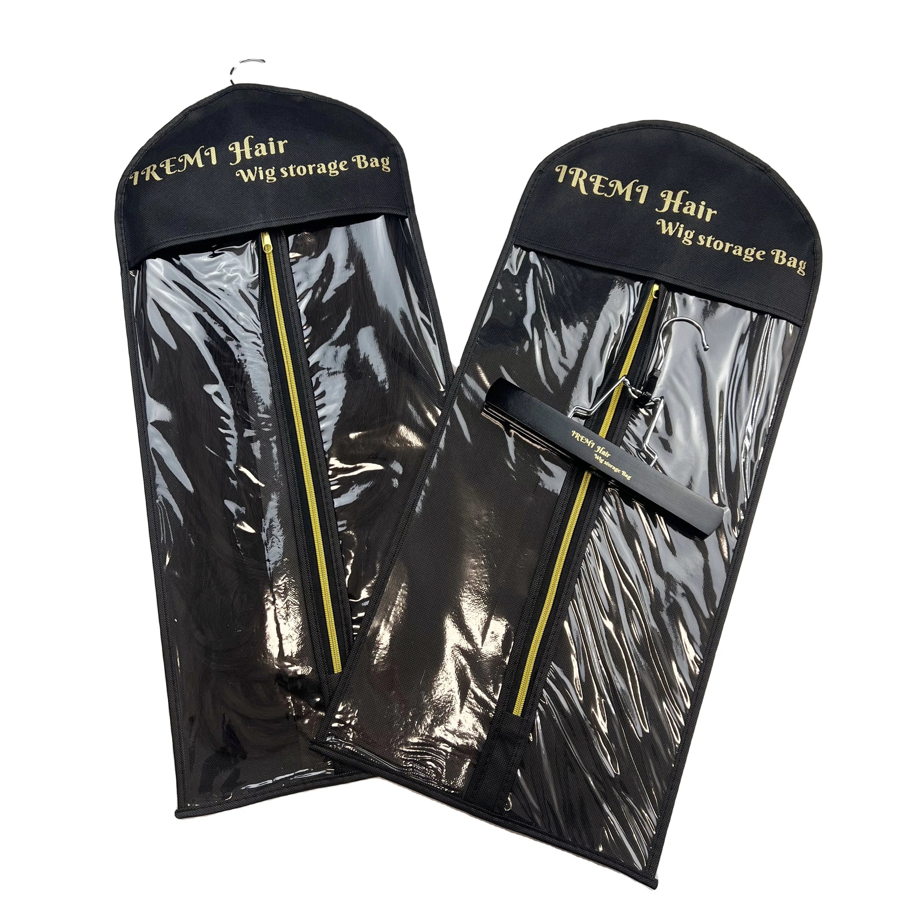 Wholesale Customized Wig Pvc Storage Bag Hair Extensions Packaging Bag With LOGO