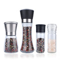 Hot Sell 180ml 300ml Glass Spice Grinder Salt and Pepper Mills Manual Disposable Spice Salt Pepper Mill