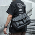 MOYYI PVC Waterproof Large Travel Messenger Bag Men Outdoor Sports Multifunctional Anti-theft Crossbody Bag Fashion Vintage MegaBDM