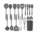Wholesale Wooden Kitchen Ware Cookware Tools SetsMini Cheap Food Cooking Spatula Silicone Kitchen Utensils Set