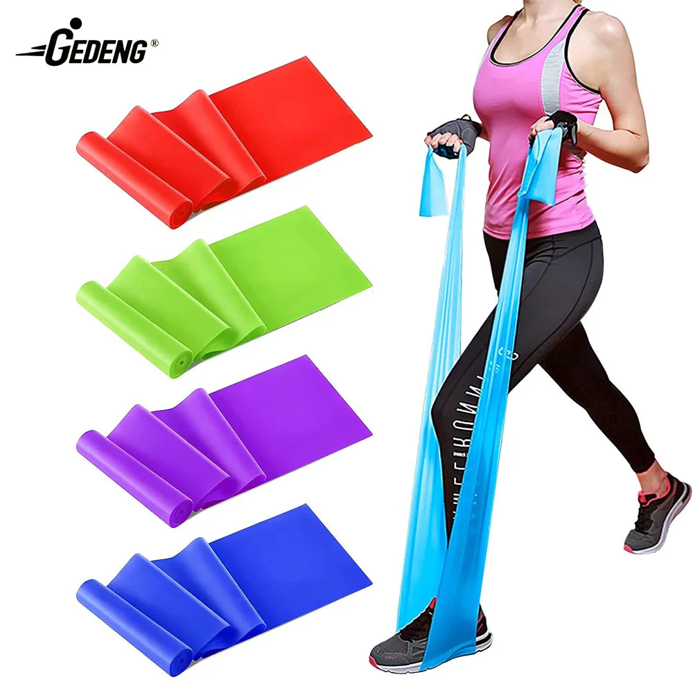GEDENG High Elasticity Theraband Latex Resistance Band Roll Natural Fit Exercise Band Set Portable For Gymnastics Training