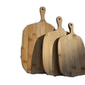 Yesjoy Bamboo Set of 3 Cutting Board for Serving Pizza Cutting Bread Cheese Fruit