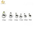 Factory Wholesale 18K Gold Plated Stainless Steel Polished Lobster Clasp for Bracelet and Necklace Making