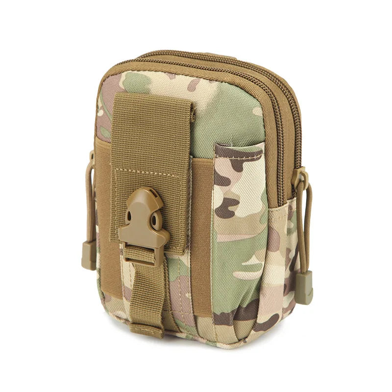 Factory Price Men Waist Bag Pack Tactical Molle Pouch Belt Small Pocket  Running Pouch Travel Camping Bags Soft Back