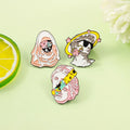 No Minimum Plaster Statue Segmented Portrait Planet Portrait  Skeleton Pins Factory Made Metal Lapel Pins Hard Enamel Pins