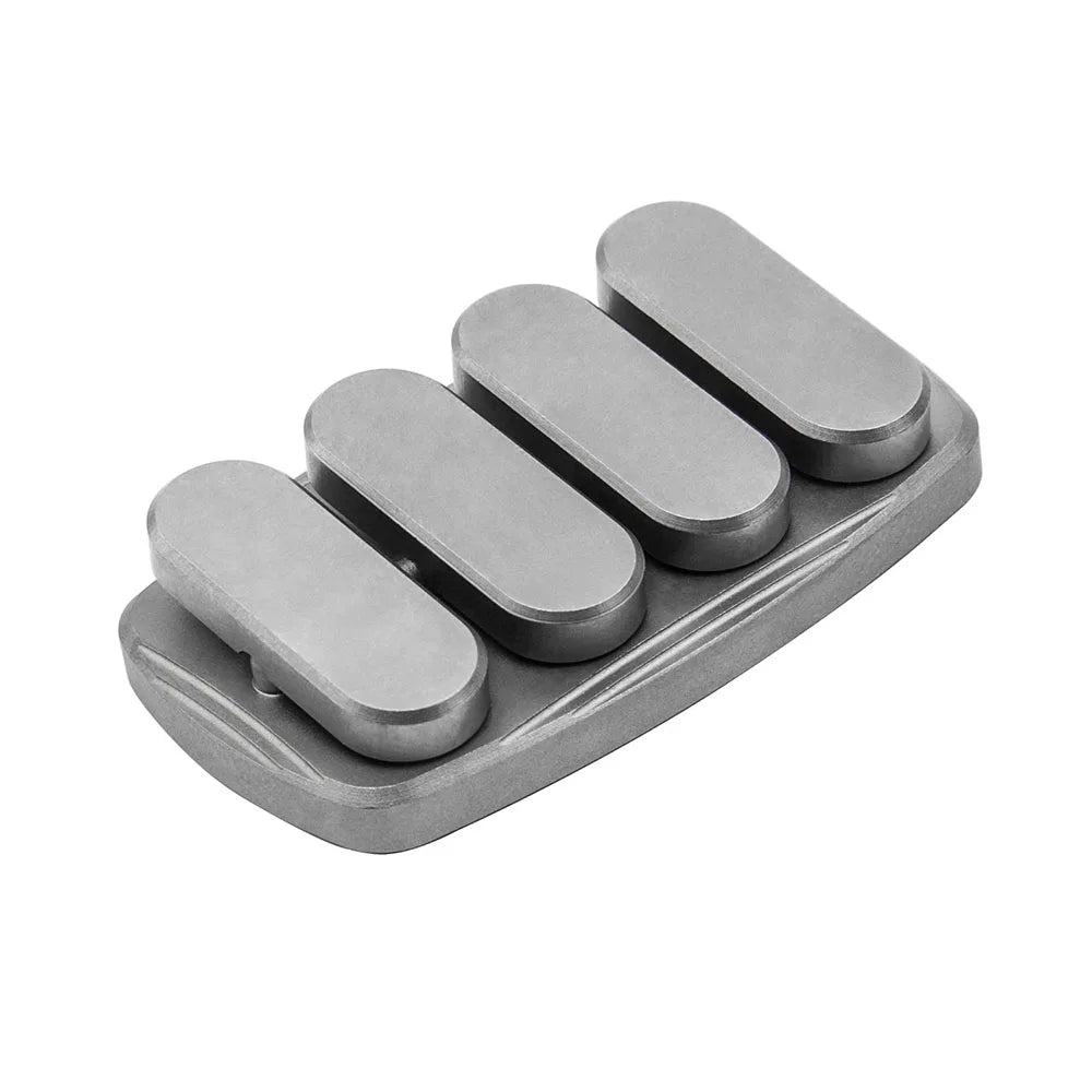 Customized CNC Machined Titanium Alloy Fidget Toy Clicker PPB Spinner Finger Push Decompression Toys EDC Outdoor Sport