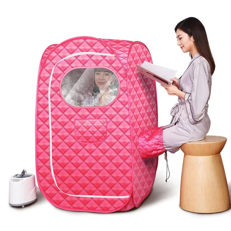 Portable Modern Electric Steam Sauna Tent Acrylic Stainless Steel 304 3.0L 1500W US EU Plug Transom Windows for Apartment Use
