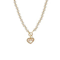 RisingMoon 2023 Summer New Fashion Pearl Love Heart Pendant Necklace for Women