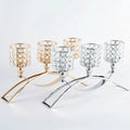 Creative Gold-Plated Iron Candlestick Holder for Home Wedding Iron Garden Decor Custom Box Packaging