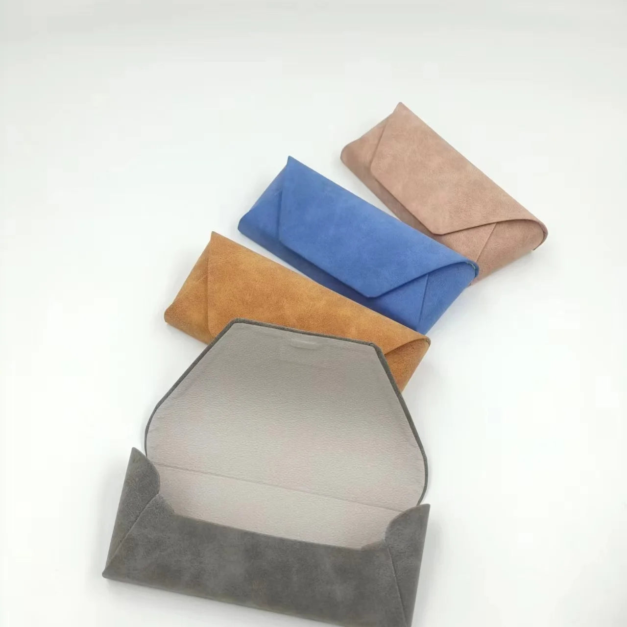 Sample Free Custom PU Magnetic Closure Semi-Hard High-End Eyeglass Sunglasses Box Large Capacity