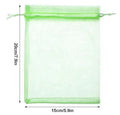 Reusable Green Organza Fruit Protection Bags Garden Mesh Drawstring Netting Anti Bird Wasp Pest Control for Grapes Fruit Tree