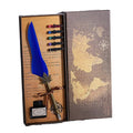 Metal Pens Fountain Custom Logo Pens Promotional Items With Ink Feather Dip Business Gift Set Fountain Pen Sets