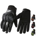 SUOMY Men's Motorcycle Gloves Spring Summer Cycling Gloves Touchscreen Full Finger Motocross Motorcyclist Gloves PVC Protective