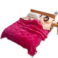 Hot Selling Wholesale Solid Pattern Flannel Wearable Coral Fleece for Weighted Bed Throw Blankets