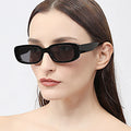Transparent Lunettes De Soleils Eyewear Fashion 2020 Retro Vintage Sun Glasses Cheap Solid Plastic Small Rectangular Sunglasses